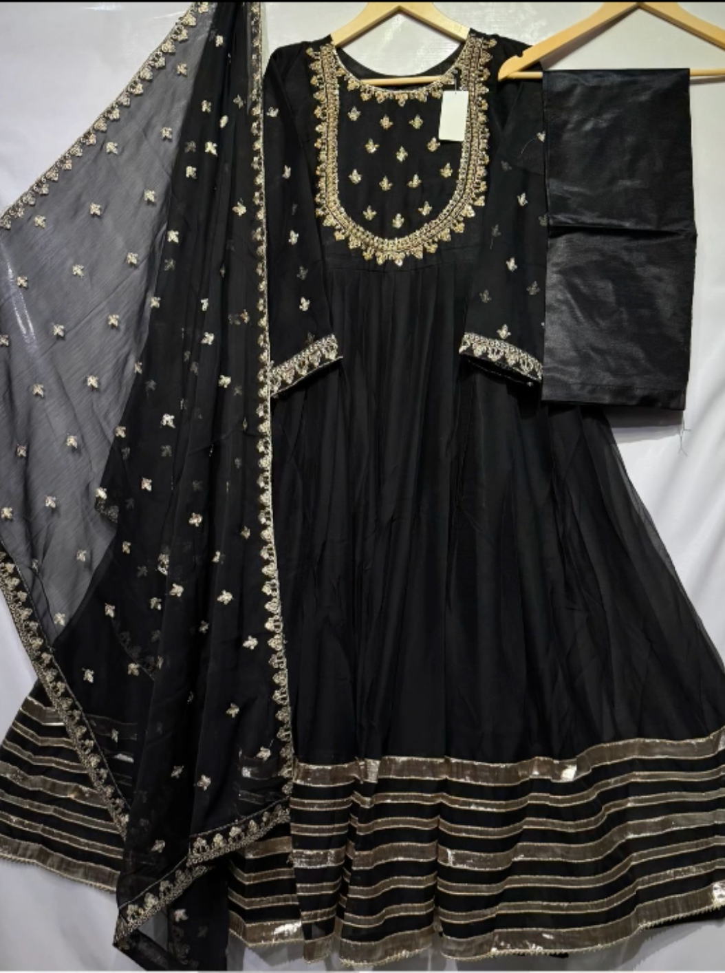 Anarkali Three Piece Stitched Frock
