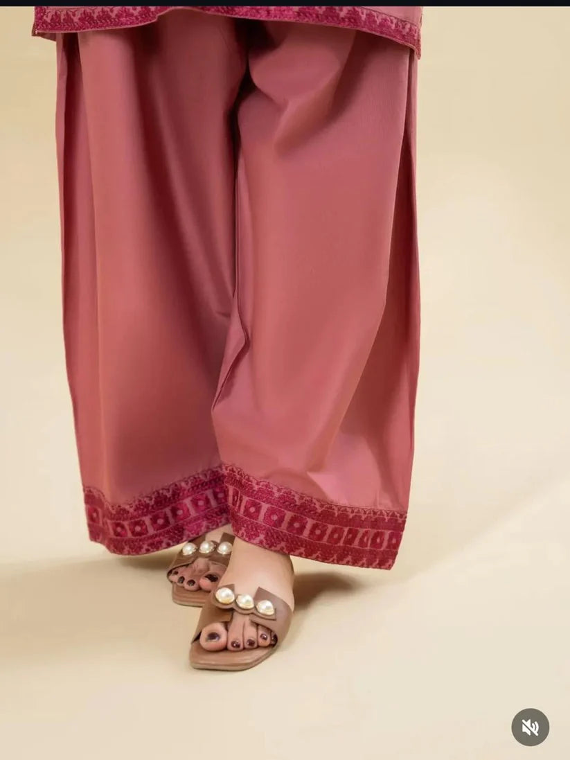 Pink bloom Stitched Dress