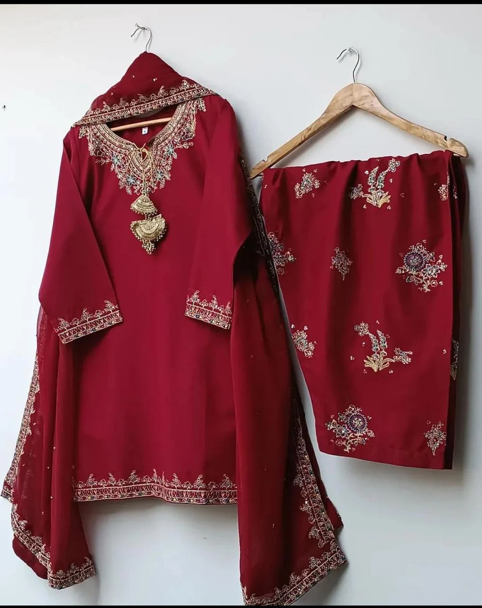 Inza 3PC Stitched Dress