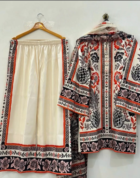 Rukhsar Printed three piece