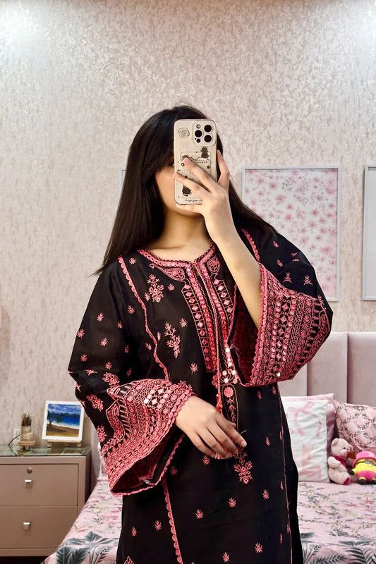 Sayira Embroiderd Stitched Dress